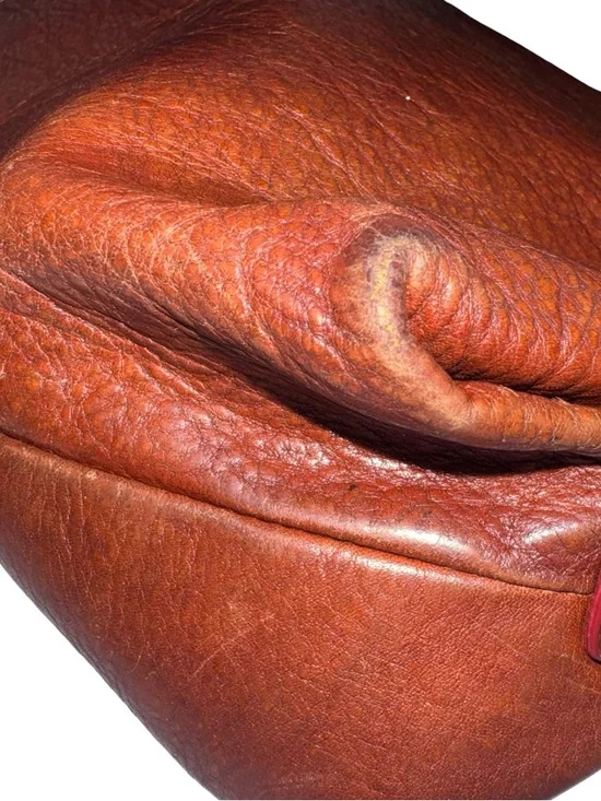 Dooney & Bourke Brown Pebbled Leather Hobo Shoulder Bag Slouchy Vintage Class - Picture 6 of 12